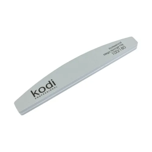 No. 155 Crescent-shaped buff nail file, abrasiveness 100/180, Kodi Professional