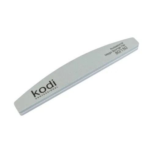 No. 156 Crescent-shaped buff nail file, abrasiveness 80/150, Kodi Professional