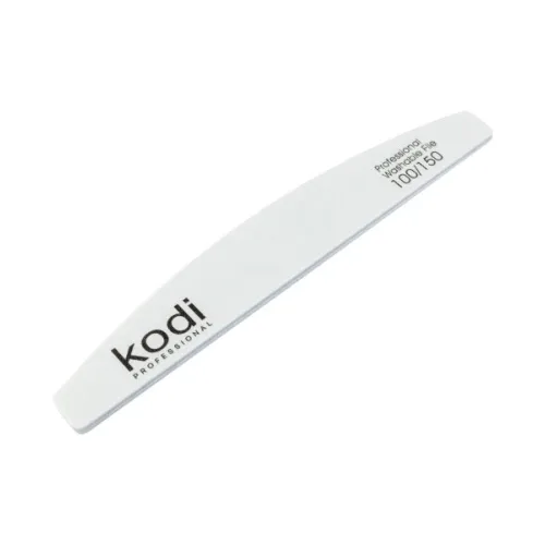 No. 16 Crescent-shaped nail file, abrasiveness 100/150, Kodi Professional