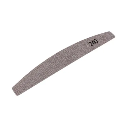 No. 182 Replaceable abrasives in the shape of Crescent to the base for manicure, abrasivesness 240 color: brown dimensions: 178 * 28 mm (25 pcs / pack) Kodi Professional
