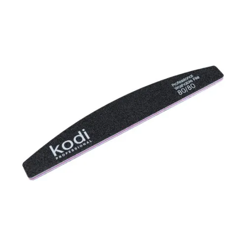 No. 33 Crescent-shaped nail file, abrasiveness 80/80, Kodi Professional