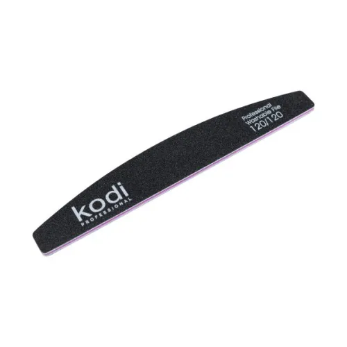 No. 35 Crescent-shaped nail file, abrasiveness 120/120, Kodi Professional