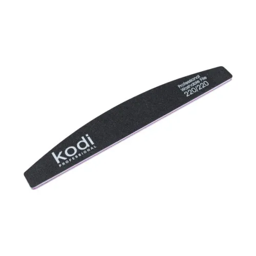No. 38 Crescent-shaped nail file, abrasiveness 220/220, Kodi Professional