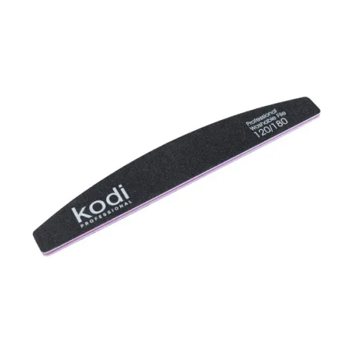 No. 42 Crescent-shaped nail file, abrasiveness 120/180, Kodi Professional