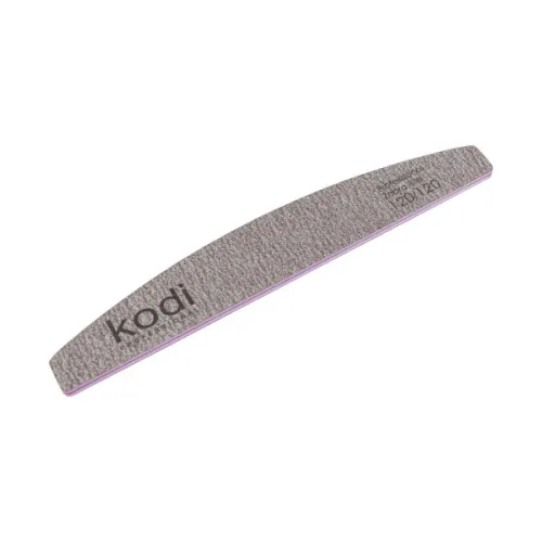 No. 68 Crescent-shaped nail file, abrasiveness 120/120, Kodi Professional