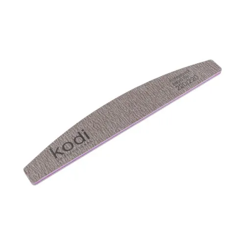 No. 71 Crescent-shaped nail file, abrasiveness 220/220, Kodi Professional