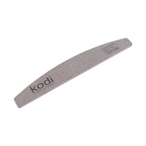 No. 76 Crescent-shaped nail file, abrasiveness 120/240, Kodi Professional