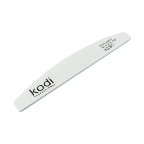 No. 9 Crescent-shaped nail file, abrasiveness 80/80, Kodi Professional
