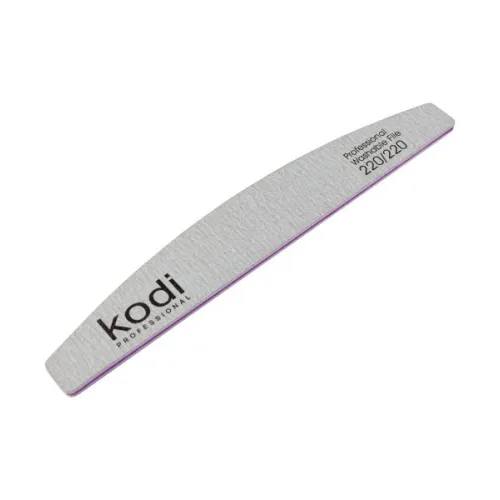 No. 93 Crescent-shaped nail file, abrasiveness 220/220, Kodi Professional