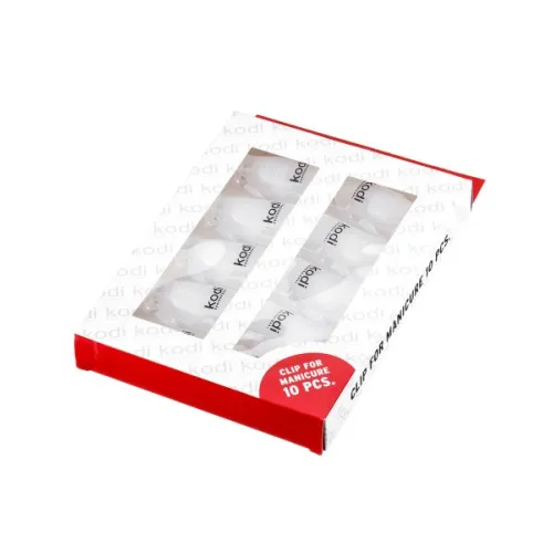 Plastic clips for manicure Kodi Professional quantity: 10 pcs/pack