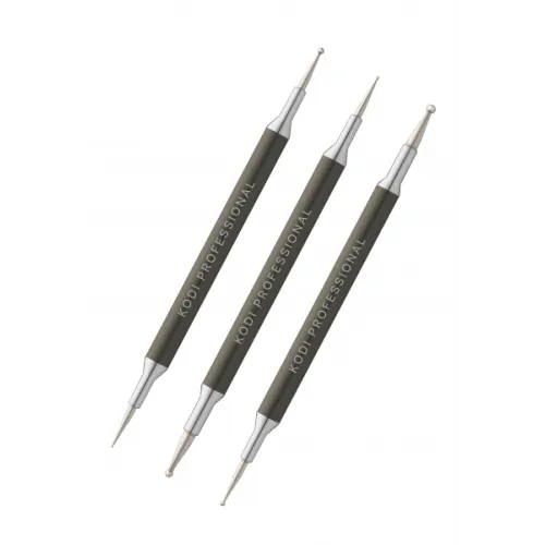 Set of 3 long dots for nail art (dimensions: 3mm*1.5mm 2.5mm*1mm 2mm*0.7mm) Kodi Professional