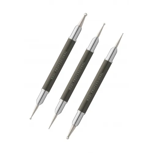 Set of 3 short dots for nail art (sizes: 3mm*1.5mm 2.5mm*1mm 2mm*0.7mm) Kodi Professional