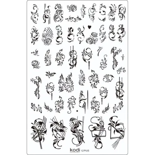Stamping plate Plus size series size 9.5 * 14.5 No. 12 Kodi Professional