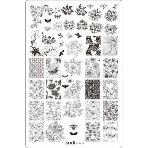 Stamping plate Plus size series size 9.5 * 14.5 No. 17 Kodi Professional