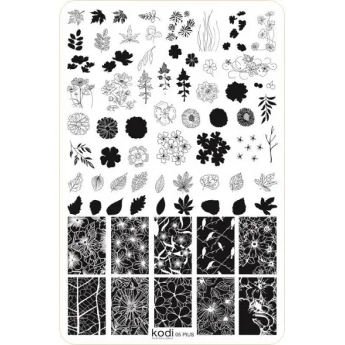 Stamping plate Plus size series size 9.5 * 14.5 No. 05 Kodi Professional