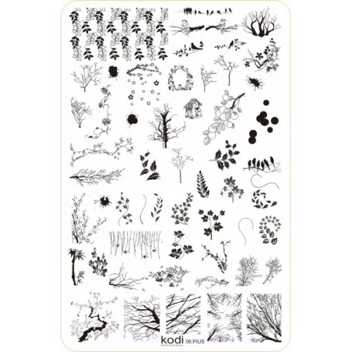 Stamping plate Plus size series size 9.5 * 14.5 No. 06 Kodi Professional