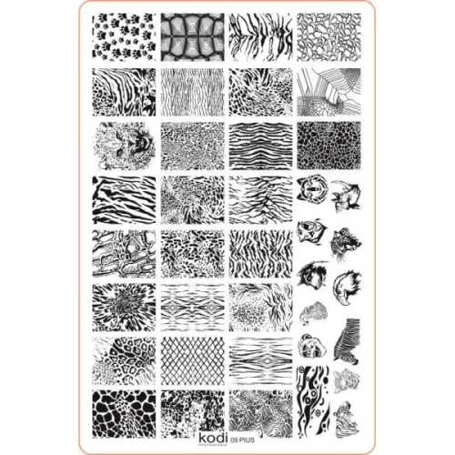Stamping plate Plus size series size 9.5 * 14.5 No. 09 Kodi Professional