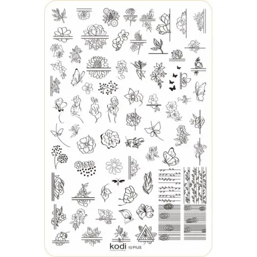 Stamping plate Plus size series size 9.5 * 14.5 No. 10 Kodi Professional