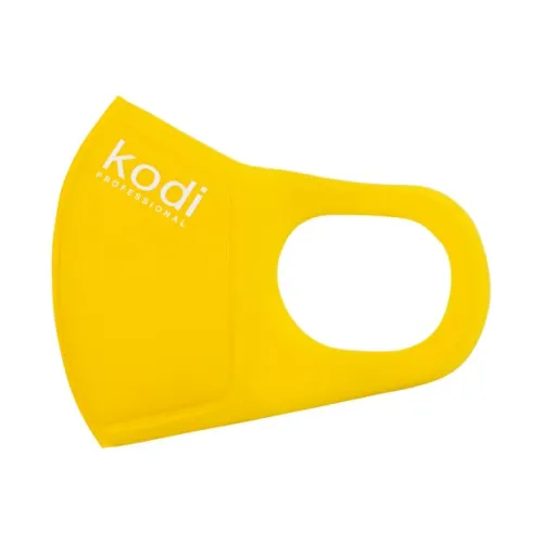 Two-layer neoprene mask without valve, yellow Kodi Professional