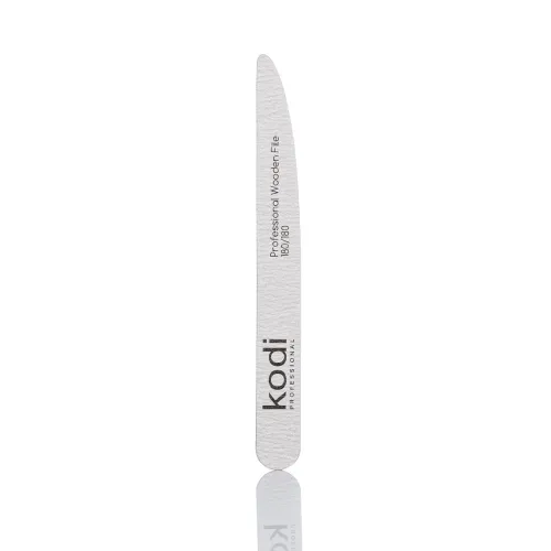 Wedge nail file, abrasiveness 180/180, color: gray, size: 178*19*1.6 mm Kodi Professional