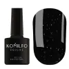 KOMILFO Esmalte en gel Deluxe Series Black Silver 8 ml