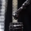KOMILFO Esmalte en gel Deluxe Series Black Silver 8 ml