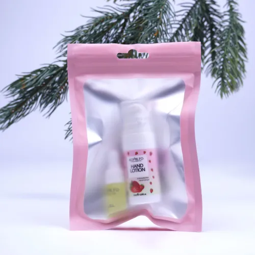 Komilfo Gift Hand Lotion Strawberry, 10 ml and Cuticle Oil, 2 ml