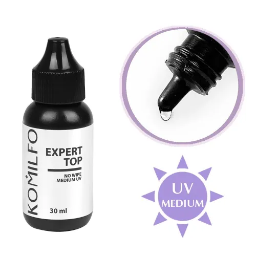 Komilfo Expert Top No Wipe (with UV-medium filters,barrel with spout) 30 ml.