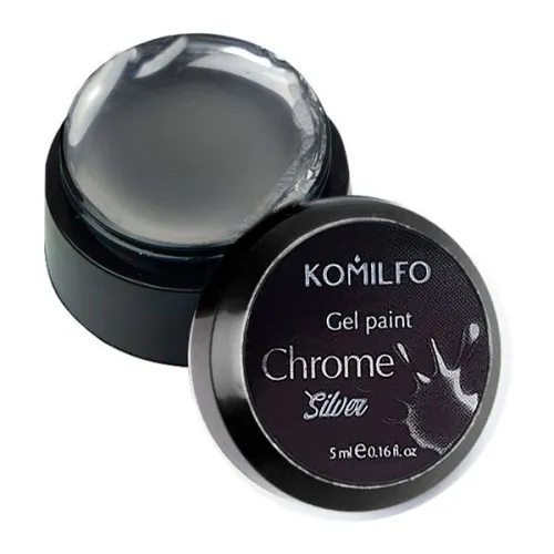 Komilfo Gel Paint Chrome Silver, 5 ml 