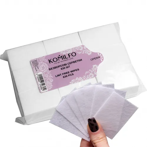 Komilfo lint-free wipes, 630 pieces