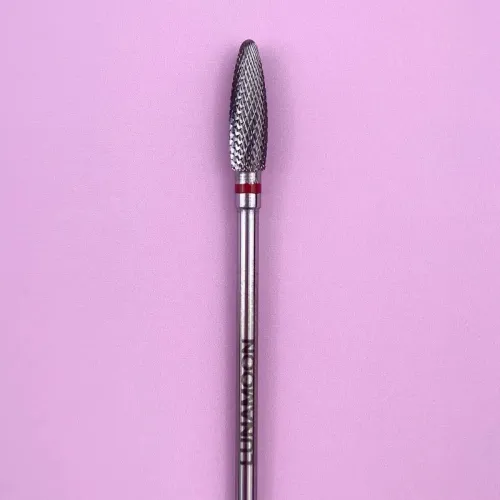 Carbide Drill Bit "Corn" Soft Red (L), 4.0 mm, LUNAmoon (4820295813255)