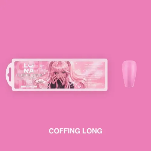 Gel Tips Coffin Long LUNAmoon