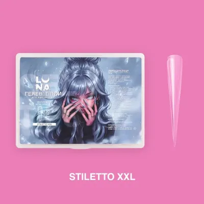 Gel Tips Stiletto XXL (150 pcs.) LUNAmoon