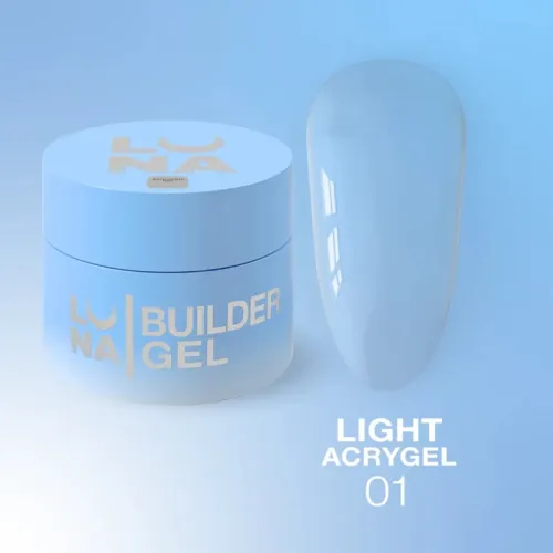 Light Acrygel №1 (transparent) 30 ml (jar, without brush) LUNAmoon