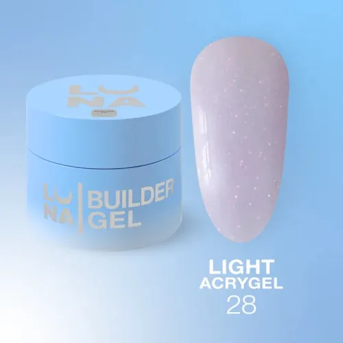 Light Acrygel №28 30 ml (jar, without brush) LUNAmoon