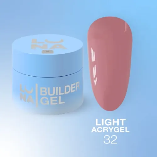 Light Acrygel №32 30 ml (jar, without brush) LUNAmoon
