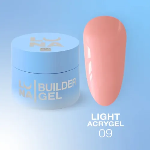 Light Acrygel №9 30 ml (jar, without brush) LUNAmoon