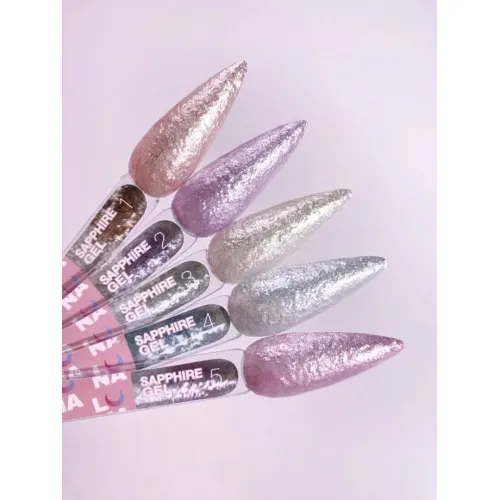 Блесточки для ногтей Sapphire Gel №1 5 ml LUNAmoon