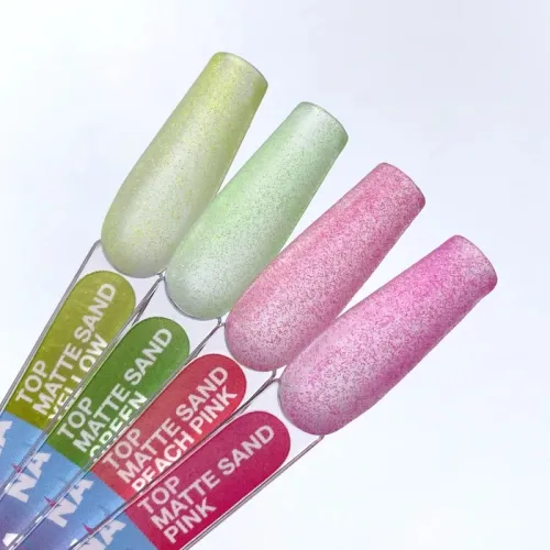 Матовий топ без липкого шару Top Matte Sand Peach Pink 13 мл LUNAmoon