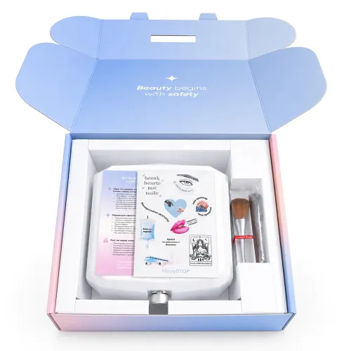Tabletop manicure Hood with HEPA filter Microstop Base Pro White