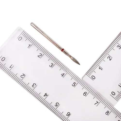 Diamond nozzle flame red (2,1*8 mm) NAILS OF THE DAY