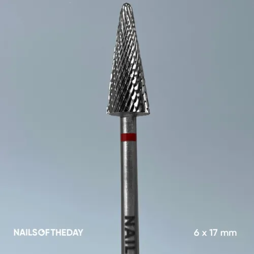 Drill Bit Hard-Alloy (cone, red, 6*17 mm) NAILS OF THE DAY