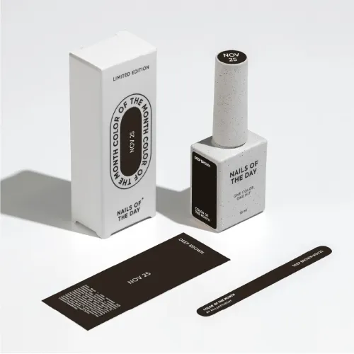 NAILS OF THE DAY Color of the month November 2025 Deep Brown 10 ml