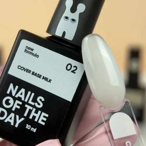 NAILS OF THE DAY Cover base milk 02, 10 мл NEW FORMULA
