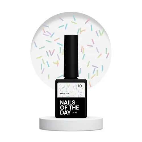 NAILS OF THE DAY Party top 10, 10 мл