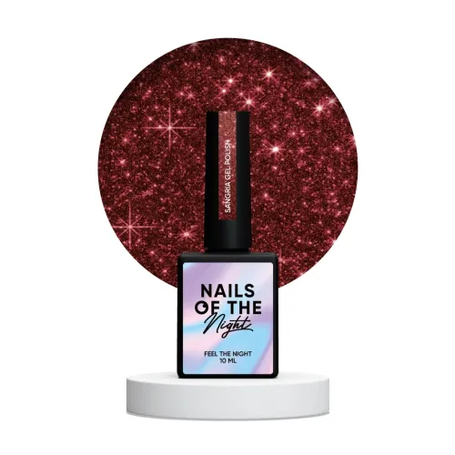 NAILS OF THE NIGHT Sangria - gel polish, 10 ml