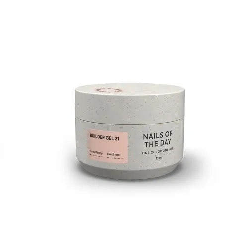 NAILS OF THE DAY Builder gel 21, 15 ml