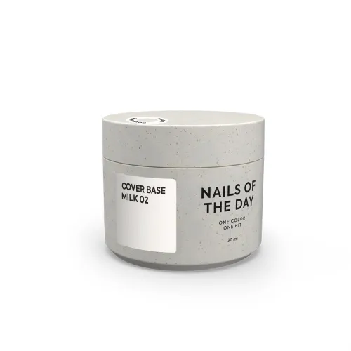 NAILS OF THE DAY Cover base milk 02, 30 ml NEW FORMULA