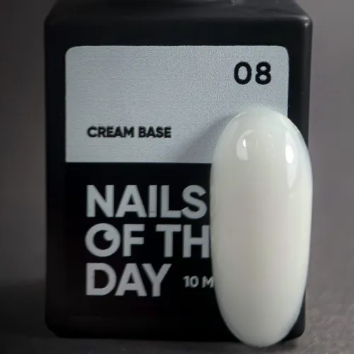 NAILS OF THE DAY Cream base 08 (for sensitive nail plate), 10 ml