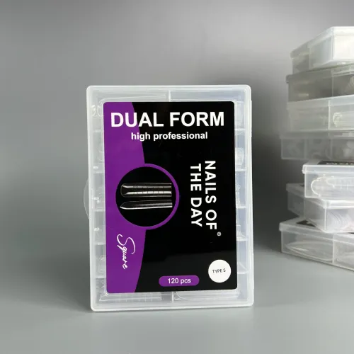 NAILS OF THE DAY Dual Form Square 03 (Type5), 120 pcs
